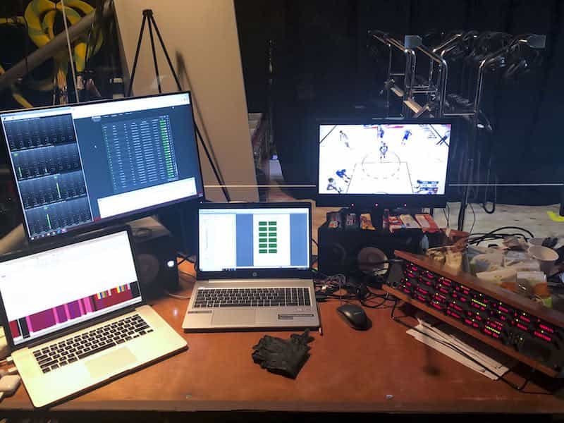 Bolero di Riedel ecosistema interfono e Artist per comunicazioni all'interno della bolla NBA