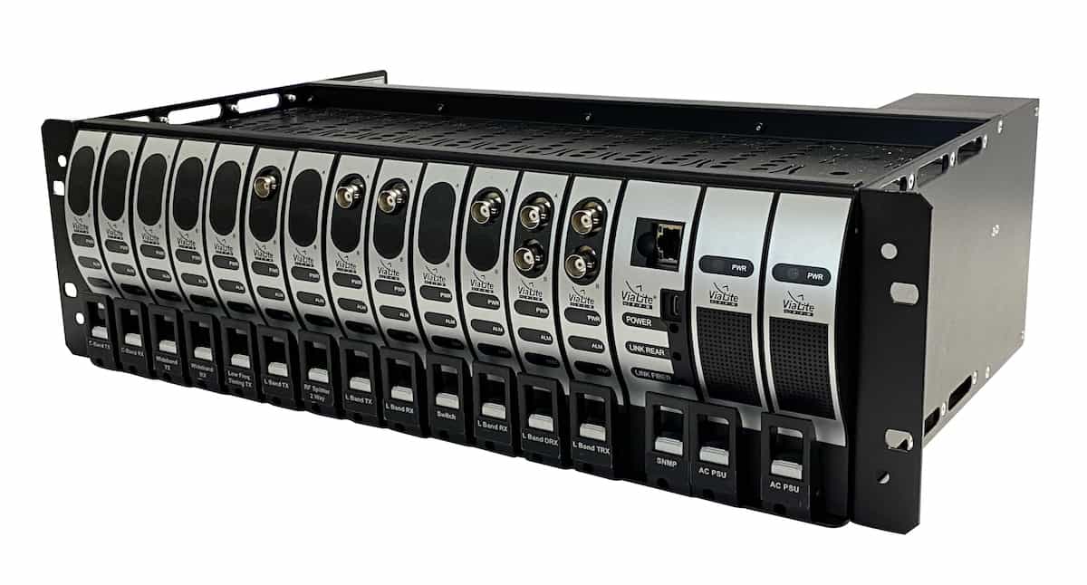 Populated ViaLite 3U Rack Chassis